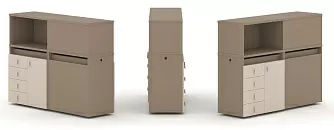 Набор №16. Тумба двойная с надставкой низкой 1500х410х1135