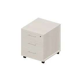 Тумба мобильная (3 ящика, стандартные колёсные опоры, ручки - алюминий), 460х530х570 - ЭйБиСи-проджект Тумба мобильная (3 ящика, стандартные колёсные опоры, ручки - алюминий), 460х530х570