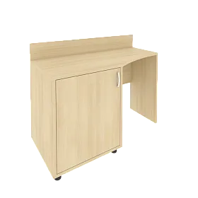 Стол (узкий) с тумбой и бортиком 1200*550/400*750 - ЭйБиСи-проджект Стол (узкий) с тумбой и бортиком 1200*550/400*750