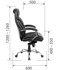 Офисное кресло Chairman CH423 кожа