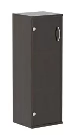 Шкаф закрытый узкий  со стеклом 406х365х1200