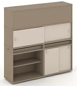 Набор №15. Тумба двойная с надставкой высокой 1500х410х1520