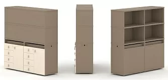 Набор №4. Тумба двойная с надставкой высокой 1500х410х1520