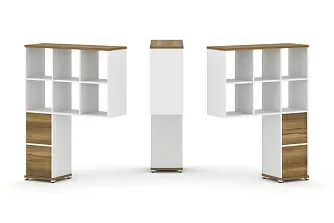 Надставка высокая + (Задняя стенка 2шт.) + (Блок 2 ящика - 2шт.) 1099х350х1486