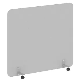 Перегородка на металлических опорах, на роликах, DP.R-160-140, 1600x18x1400