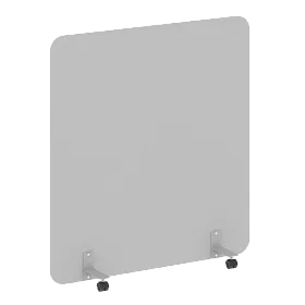 Перегородка на металлических опорах, на роликах, DP.R-140-150, 1400x18x1500