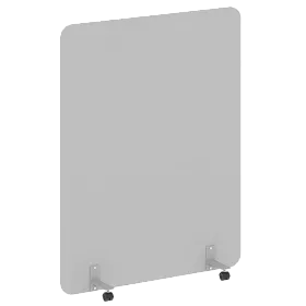 Перегородка на металлических опорах, на роликах, DP.R-140-180, 1400x18x1800