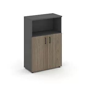 Шкаф средний широкий (2 низких фасада ЛДСП) SN.STS-201 796*400*1203