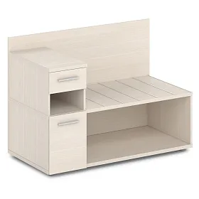 Тумба багажная с ящиком и дверью левая 1200x600x850