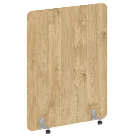 Перегородка на металлических опорах, на роликах, DP.R-140-180, 1400x18x1800