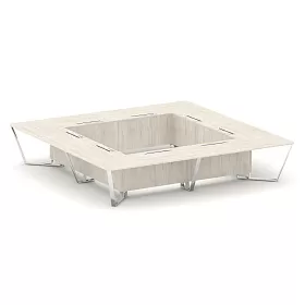 Стол переговорный квадратный MD-PR.B.SP-20K2 4000*4000*750