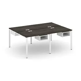 Рабочая станция двухсторонняя с подвесными тумбами на 4 места 1960х1480х750