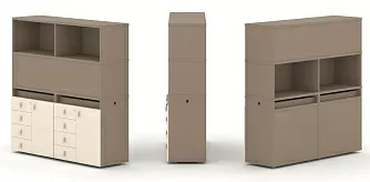 Набор №4. Тумба двойная с надставкой высокой 1500х410х1520