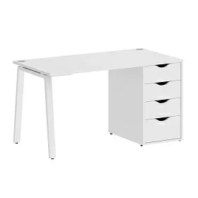 Стол письменный с тумбой 4 ящика (А-образные опоры) 1580х720х750