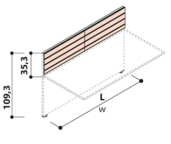 Шумоизолирующий односторонний чехол 800х6х353