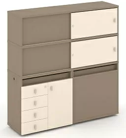 Набор №24. Тумба двойная с надставкой высокой 1500х410х1520