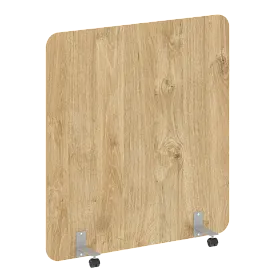 Перегородка на металлических опорах, на роликах, DP.R-140-150, 1400x18x1500