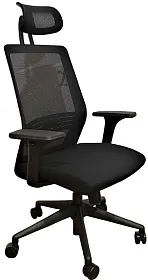 Кресло руководителя FALTO SOUL, SOL-01KAL/BK-BK