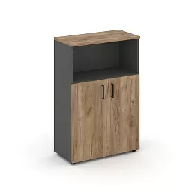 Шкаф средний широкий (2 низких фасада ЛДСП) SN.STS-201 796*400*1203