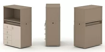 Набор №2. Тумба одиночная с надставкой низкой 750х410х1135