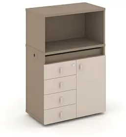 Набор №2. Тумба одиночная с надставкой низкой 750х410х1135