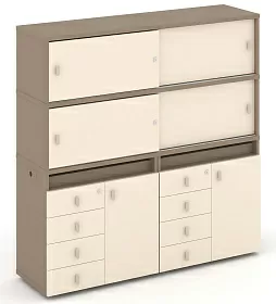 Набор №5. Тумба двойная с надставкой высокой 1500х410х1520