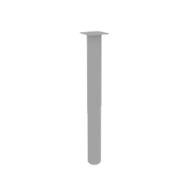 Опора для приставок металлическая (цвет - серый) D=76, H=729