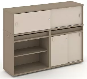 Набор №10. Тумба двойная с надставкой низкой 1500х410х1135