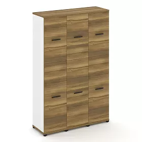 Шкаф три узкие секции, 5 ниш (3 фасада ЛДСП, 3 ниши + 3 фасада ЛДСП, 2 ниши) 1252х420х1922 - ЭйБиСи-проджект Шкаф три узкие секции, 5 ниш (3 фасада ЛДСП, 3 ниши + 3 фасада ЛДСП, 2 ниши) 1252х420х1922