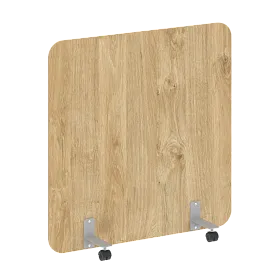 Перегородка на металлических опорах, на роликах, DP.R-120-120, 1200x18x1200