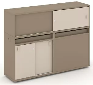Набор №21. Тумба двойная с надставкой низкой 1500х410х1135