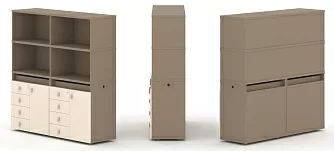 Набор №4. Тумба двойная с надставкой высокой 1500х410х1520