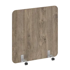 Перегородка на металлических опорах, на роликах, DP.R-120-120, 1200x18x1200