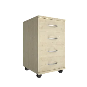 Тумба подкатная (4 ящика, с замком) 420х450х708