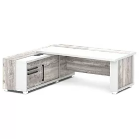 Стол с греденцией (с блоком розеток) правый 2235х2016х750 (2000х1000 - столешница)