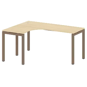 Стол криволинейный левый на П-образном м/к 1600*1200*750