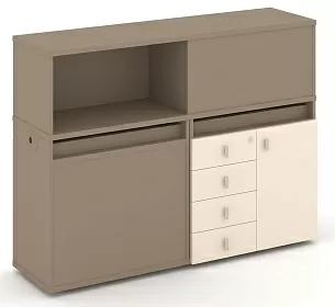 Набор №16. Тумба двойная с надставкой низкой 1500х410х1135