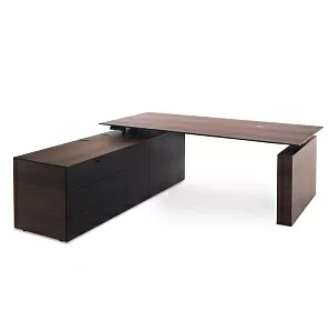 TESLA Стол письменный с тумбой SX - ЭйБиСи-проджект TESLA Стол письменный с тумбой SX