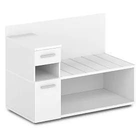 Тумба багажная с ящиком и дверью левая 1200x600x850