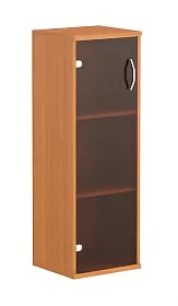 Шкаф закрытый узкий  со стеклом 406х365х1200