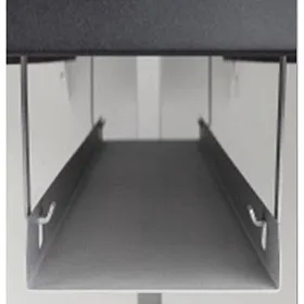 Кабель-канал узкий 80мм с держателем для стола 1400