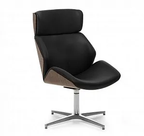 Стул для посетителей Charm с высокой спинкой (кожа/дерево) 480/630x460/640xh970 - ЭйБиСи-проджект Стул для посетителей Charm с высокой спинкой (кожа/дерево) 480/630x460/640xh970