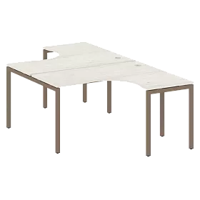 Рабочая станция криволинейная на П-образном м/к 1400*2435*750 - ЭйБиСи-проджект Рабочая станция криволинейная на П-образном м/к 1400*2435*750