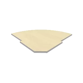 Полка для угловой стойки 815х815х22