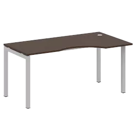 Стол криволинейный правый на П-образном м/к 1600*900*750