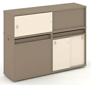 Набор №22. Тумба двойная с надставкой низкой 1500х410х1135