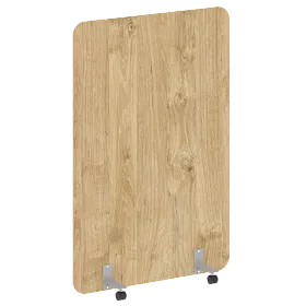 Перегородка на металлических опорах, на роликах, DP.R-120-180, 1200x18x1800