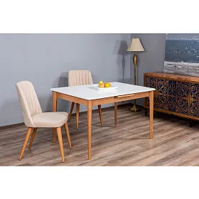 Splash Стол обеденный раскладной (автоматический подъем вставки) 1250-1550x850x750