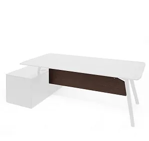 Передняя панель для стола на опорной тумбе RAIL 1350x19x280