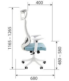 Офисное кресло Chairman CH563 белый